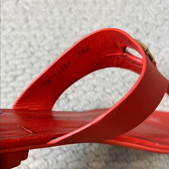 Salvatore Ferragamo Bold Red Sandals - Picture 6 of 6